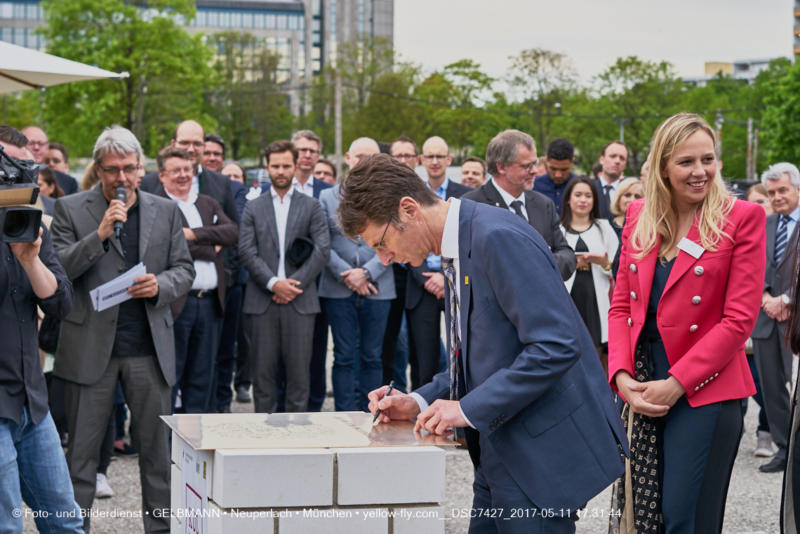 11. Mai 2017 - Grundsteinlegung für die LOGE und dem Kulturquadrat in Neuperlach